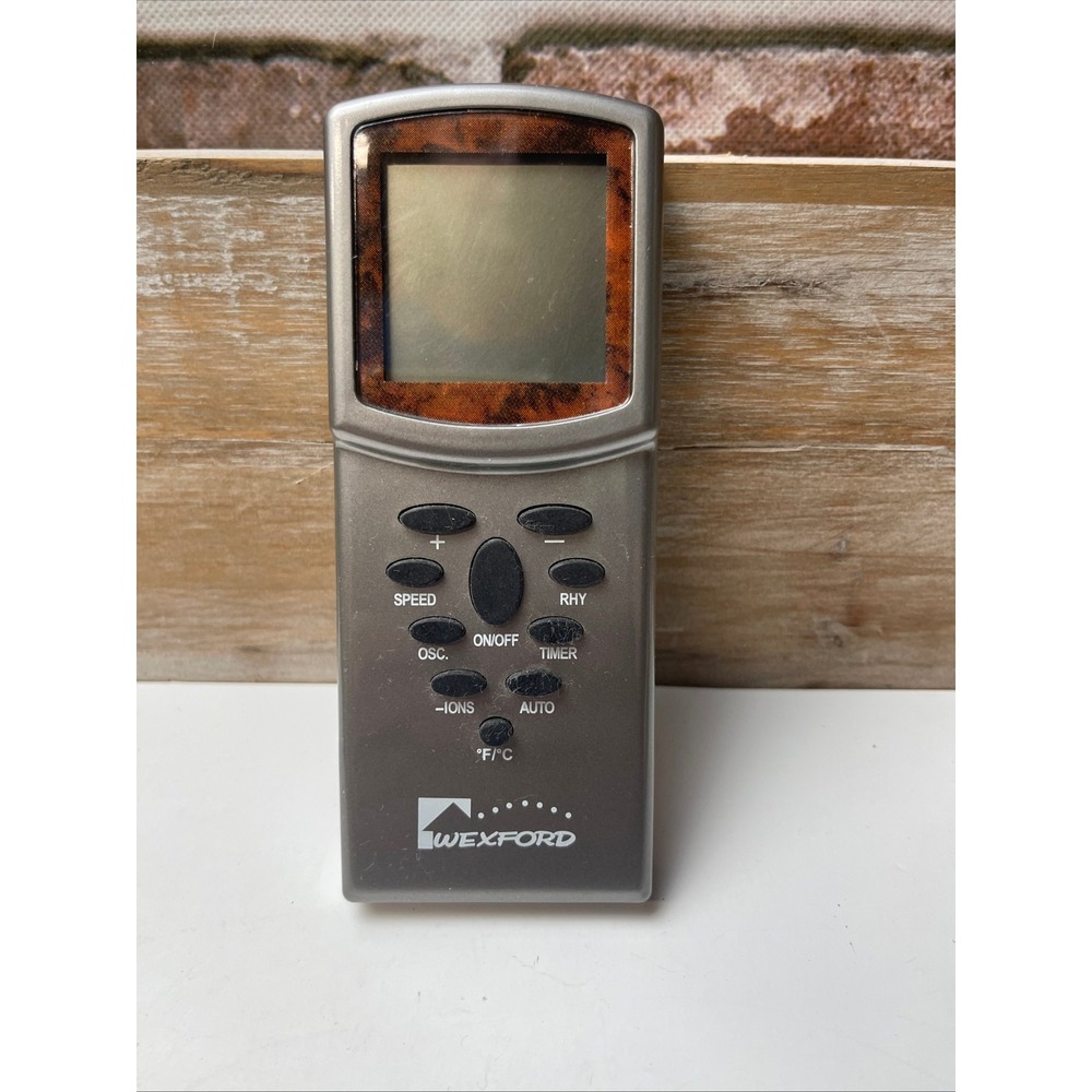 Wexford Remote Control For Fan Heater Gray Woodgrain Display